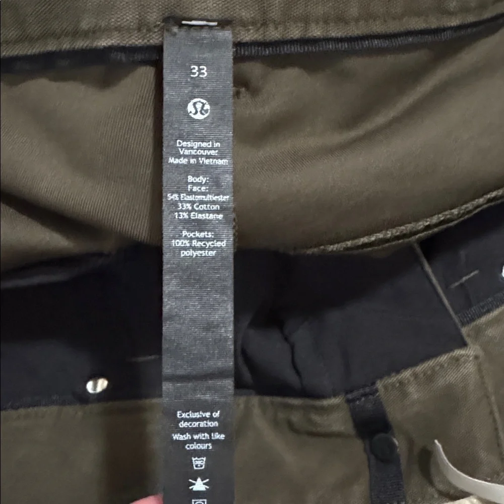 Lululemon ABC Relaxed-Fit Crop Pant Utilitech Dark Khaki Athleisure-33